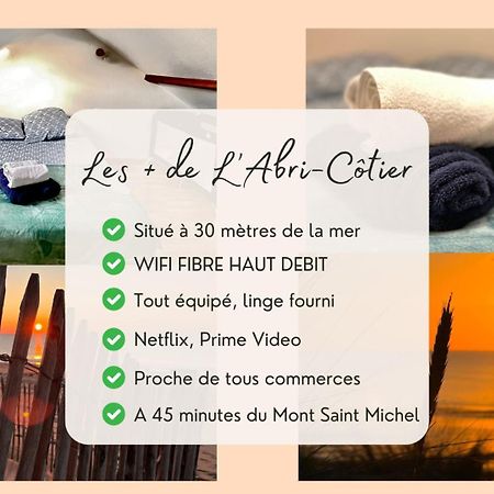 L'Abri-Cotier A 30 Metres De La Mer Annoville Buitenkant foto